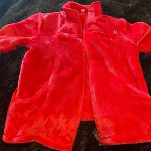 Pink breast cancer awareness fleece . Large